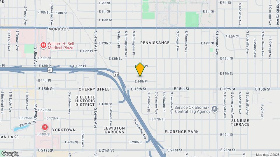 2647 E 14th Pl Map and Location Details