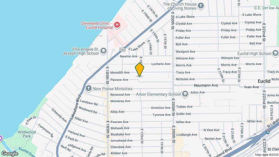 19205 Pasnow Ave Map and Location Details