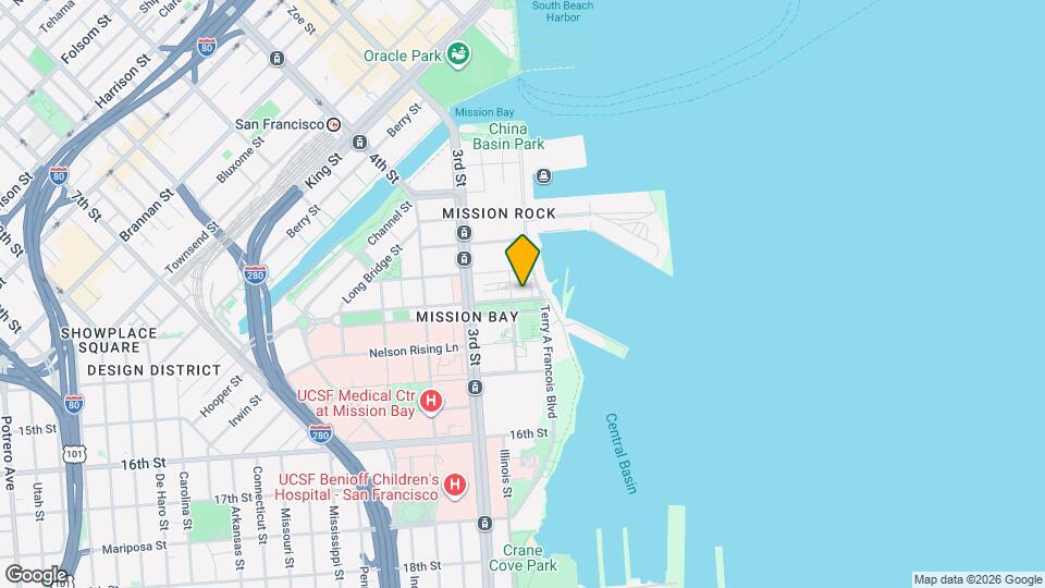 330 Mission Bay Blvd North Mapa y Detalles de la Ubicación