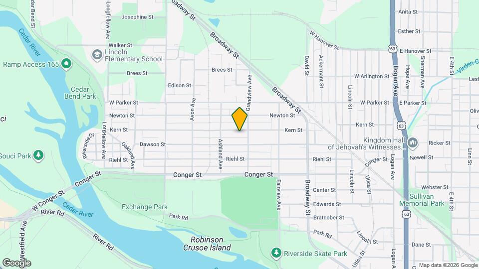 717 Kern St Map and Location Details