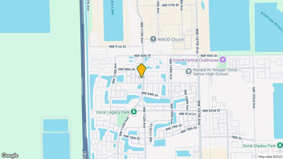 8651 NW 112th Ct Map and Location Details