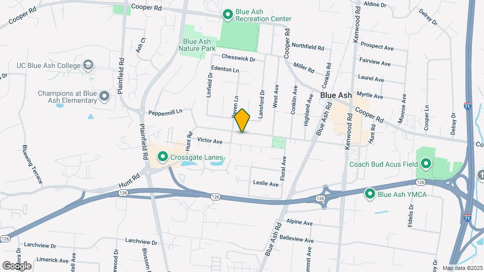 4481 Hunt Rd Map and Location Details