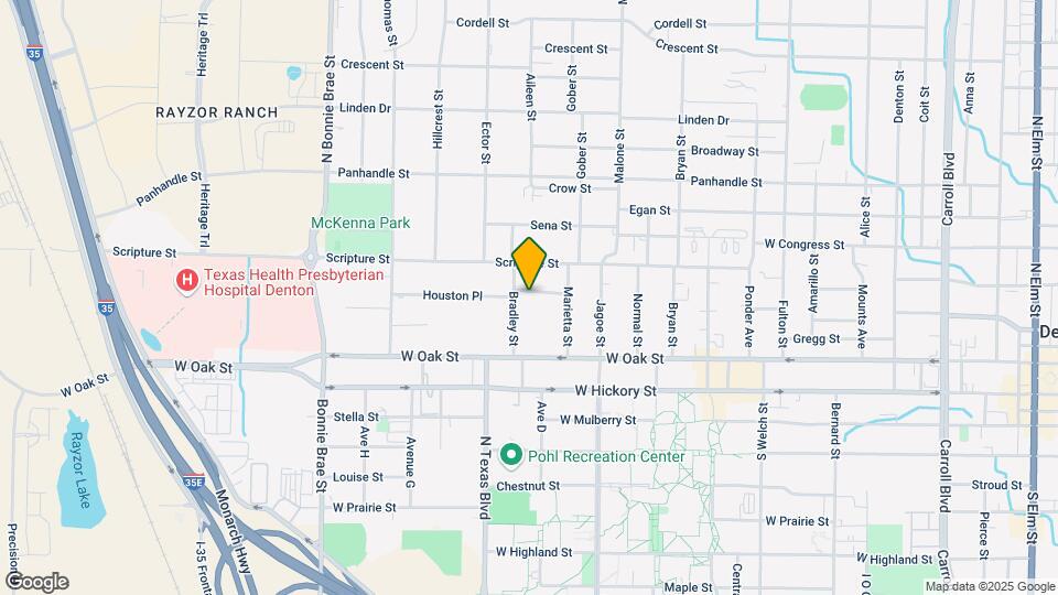 1911 Houston Pl, Unit ADU Map and Location Details