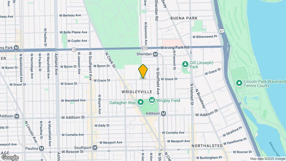 1055 W Grace St Mapa y Detalles de la Ubicación