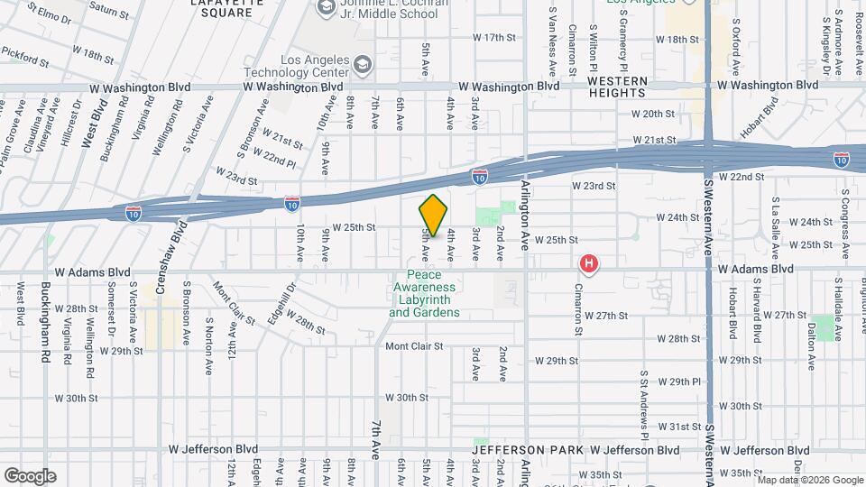 2520 5th Ave, Unit 2520 1-2 Map and Location Details