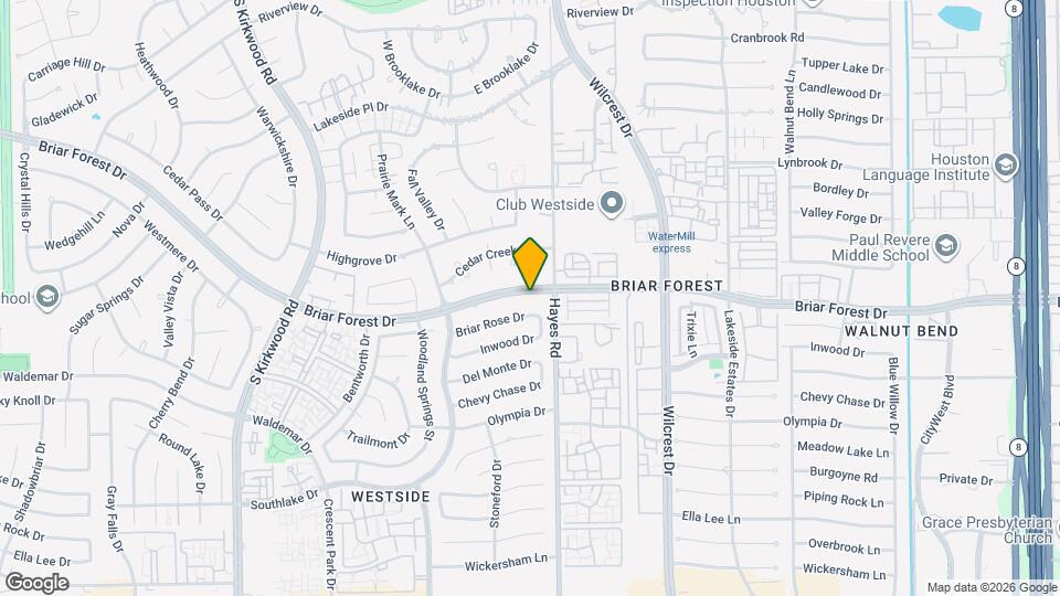 11319 Briar Forest Dr Map and Location Details