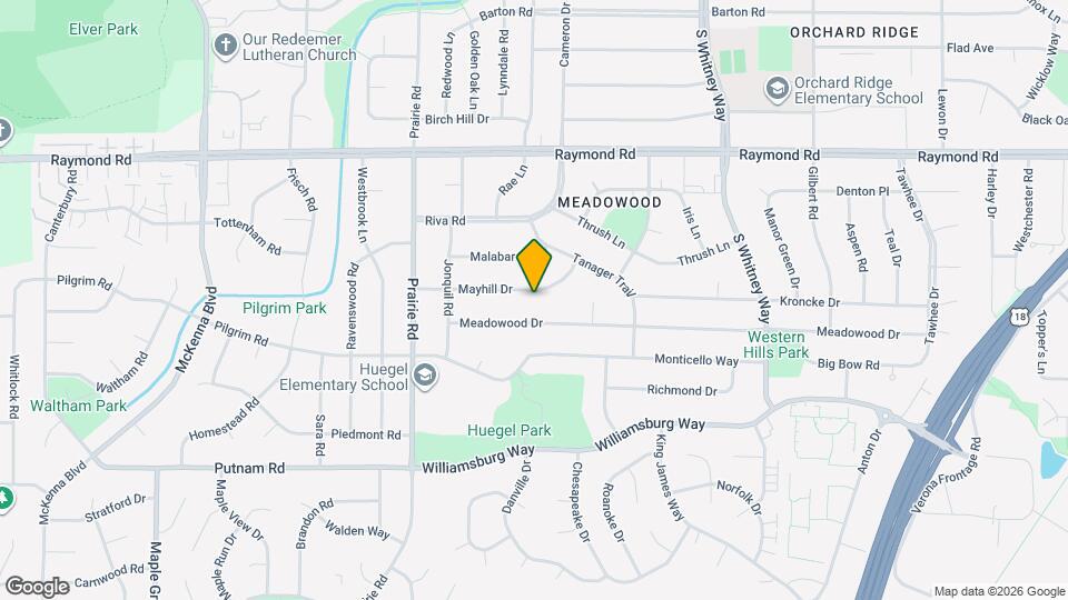 5929 Mayhill Dr Map and Location Details