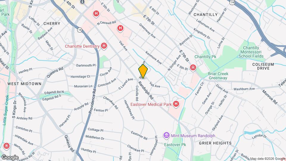 100 N Laurel Ave Map and Location Details