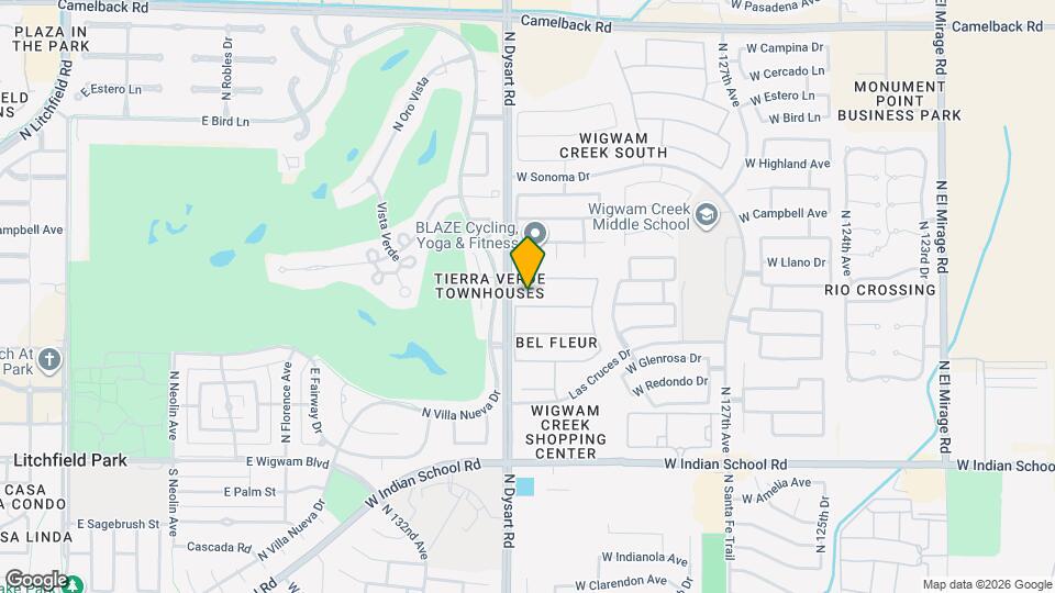 13026 W Modesto Dr Mapa y Detalles de la Ubicación
