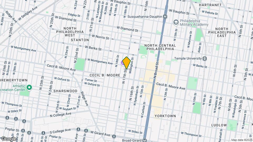1725 N 17th St Map and Location Details
