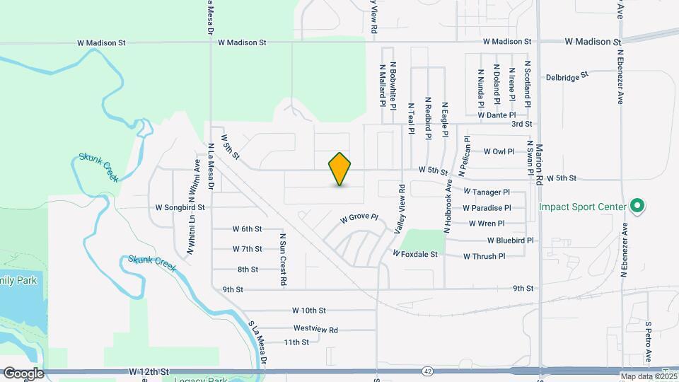 6521 W Amber St Map and Location Details