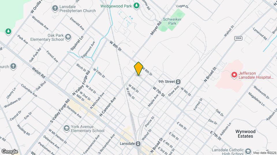 414 W 7th St Map and Location Details