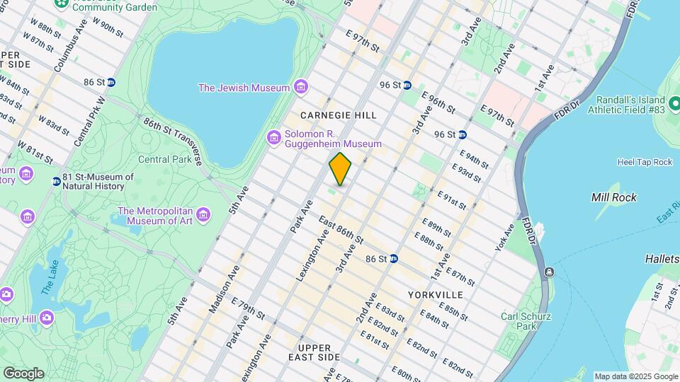 123 E 88th St Map and Location Details