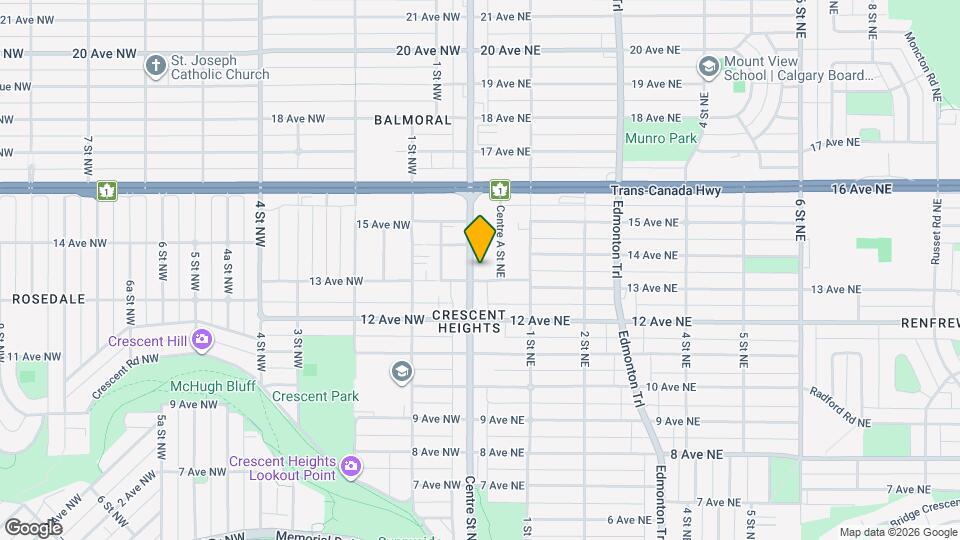 1406 Centre St NE Map and Location Details