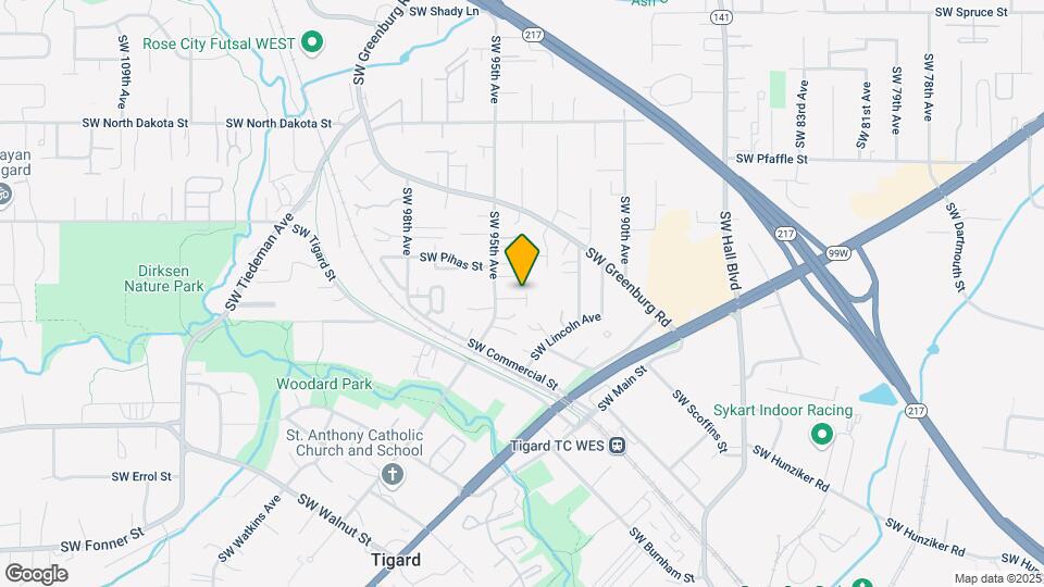 9397 SW Eunice Ln Map and Location Details