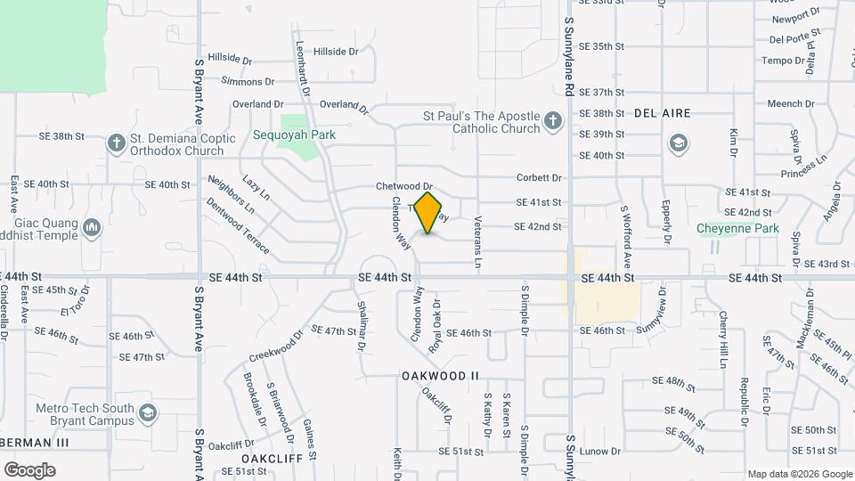 3800 Larkwood Dr Map and Location Details