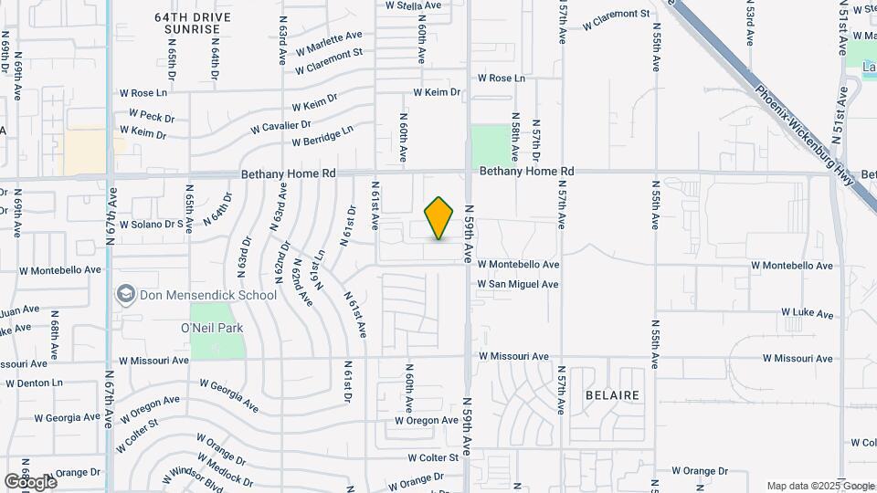 5740 N 59th Ave, Unit 2 Map and Location Details