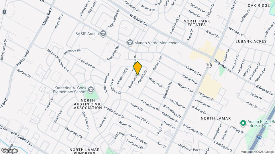 10701 Berthound Dr Map and Location Details