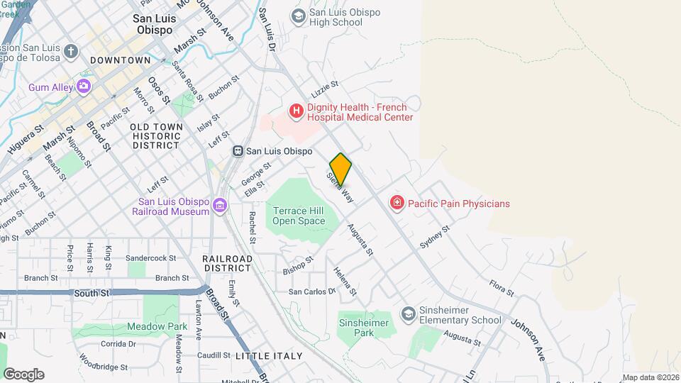 2091 Sierra Way Map and Location Details