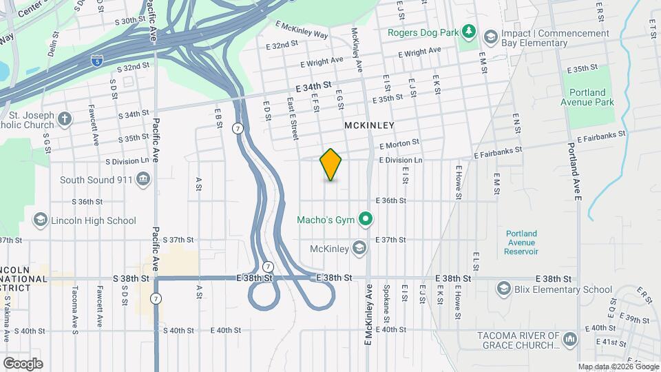 3589 E F St Map and Location Details