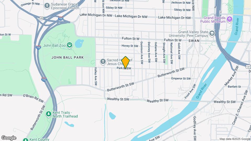1036 Park St SW Map and Location Details
