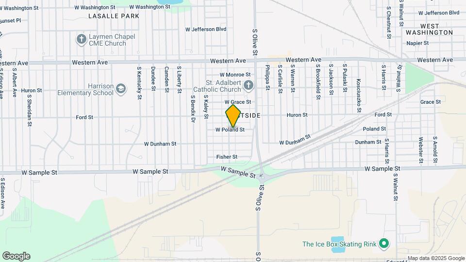726 S Meade St Map and Location Details
