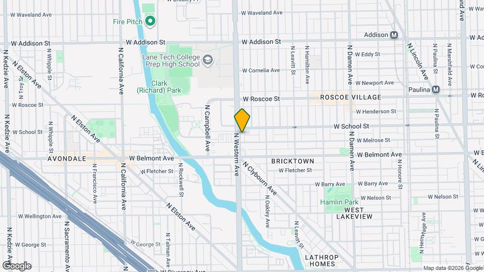 3243 N Western Ave Map and Location Details