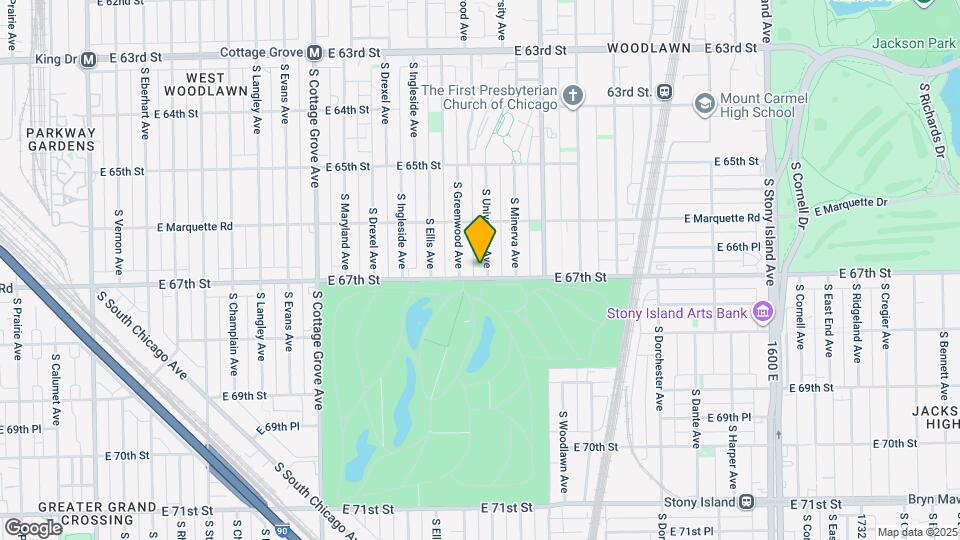 6652 S University Ave Map and Location Details