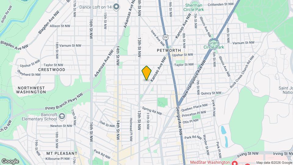 1221 Randolph St NW Map and Location Details