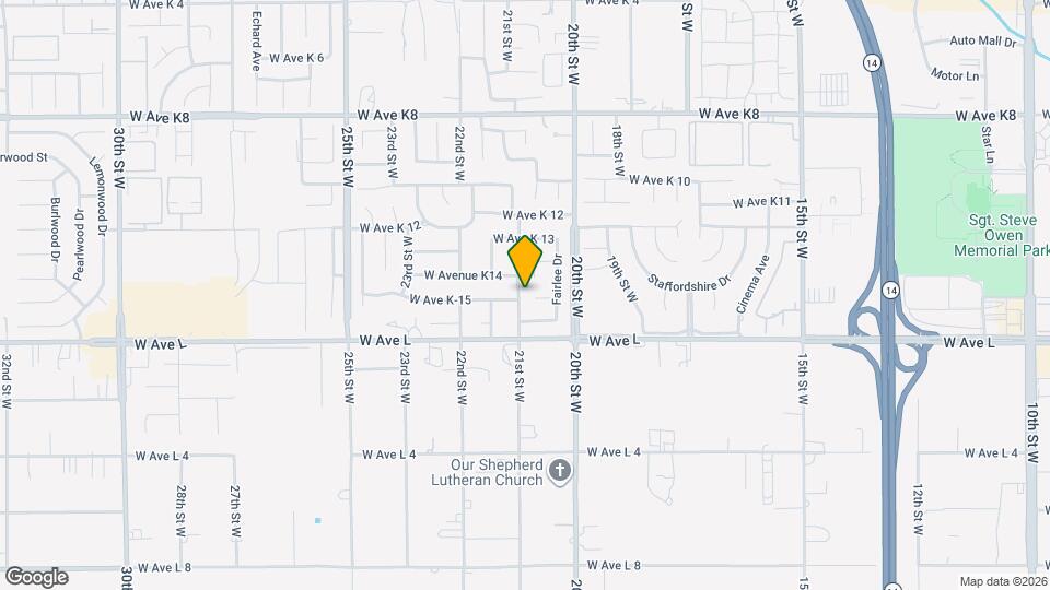 42846 21st St W Map and Location Details