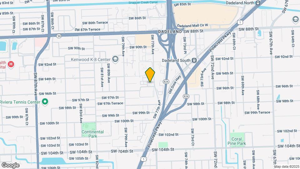7701 SW 95th Terrace Map and Location Details