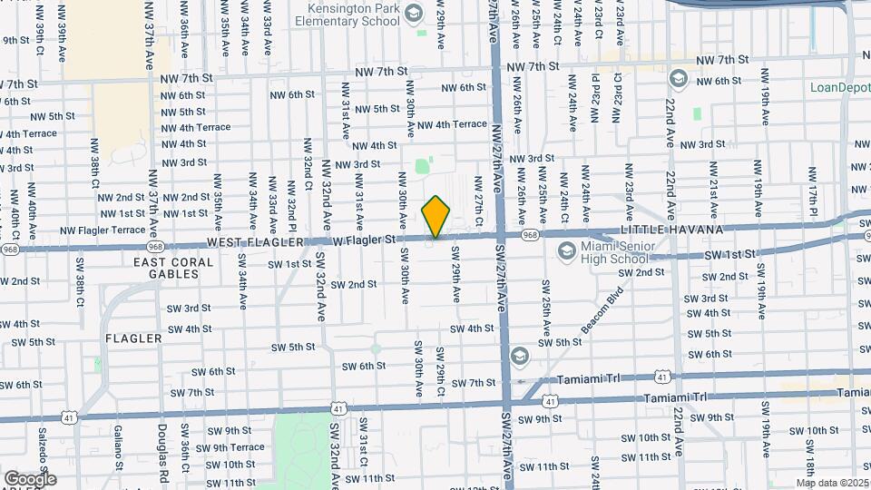 2940 W Flagler St Map and Location Details