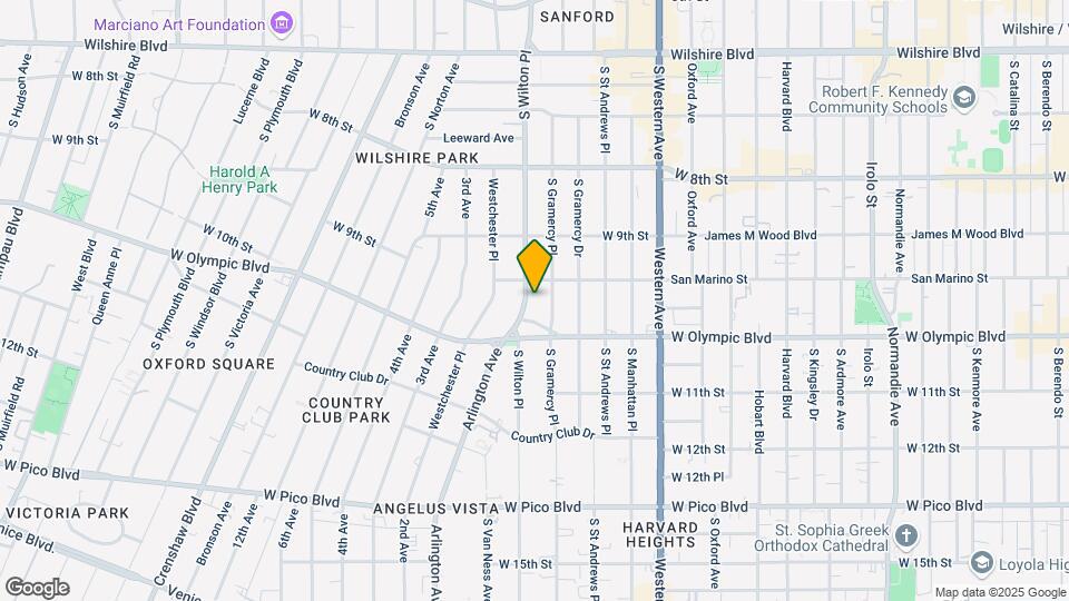 966 S Wilton Pl Map and Location Details