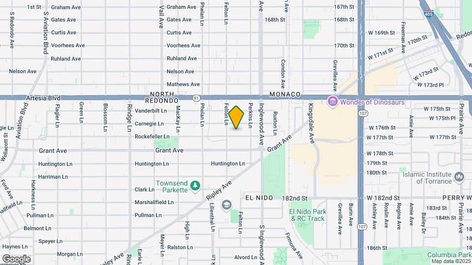 2609 Rockefeller Ln Map and Location Details