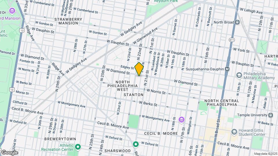 2046 N Van Pelt St Map and Location Details