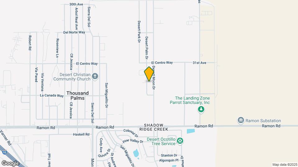31340 Desert Palm Dr Map and Location Details