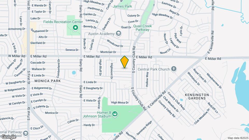 1205 High Valley Dr Map and Location Details