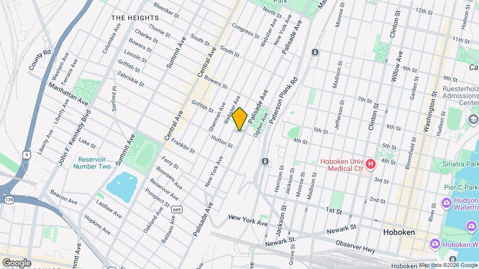 431 Palisade Ave Map and Location Details