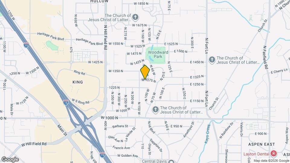 111 W 1275 N Map and Location Details