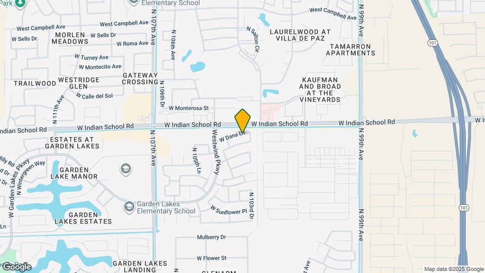 10359 W Dana Ln Map and Location Details