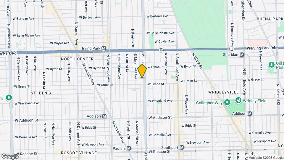 3812 N Ashland Ave, Unit 1R Map and Location Details