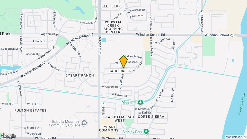 12849 W Weldon Ave Map and Location Details