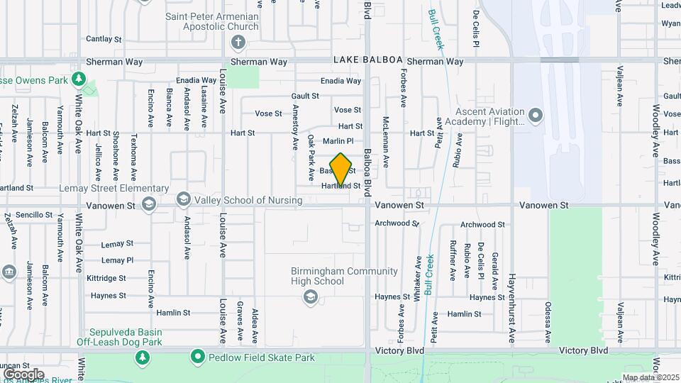 16938 Hartland St Mapa y Detalles de la Ubicación