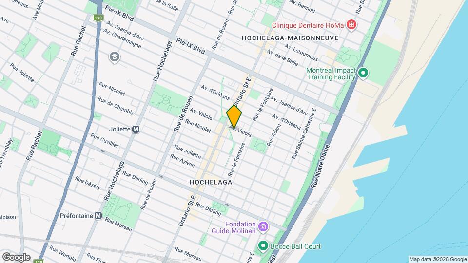 1854 Valois Av Map and Location Details