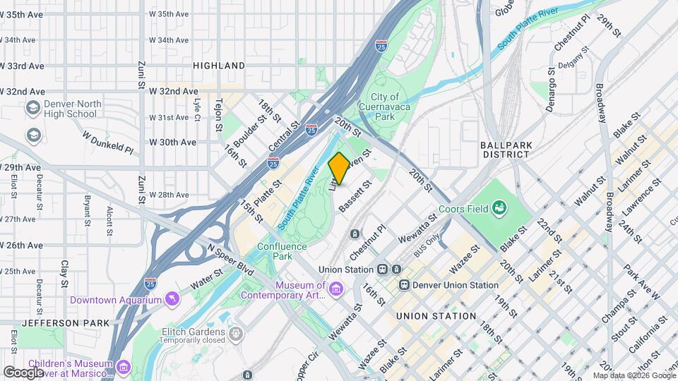 AMLI Riverfront Green Map and Location Details