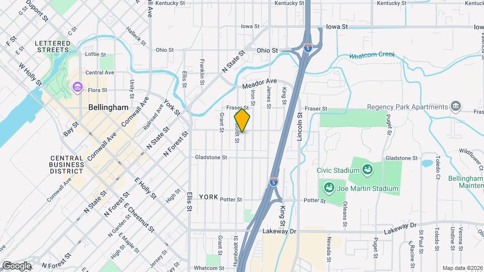 1536 Humboldt St Map and Location Details