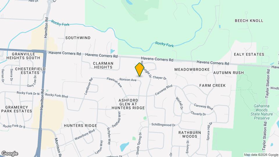 822 Ronson Ave Map and Location Details