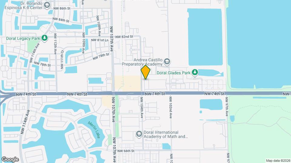 7525 NW 103rd Pl Map and Location Details
