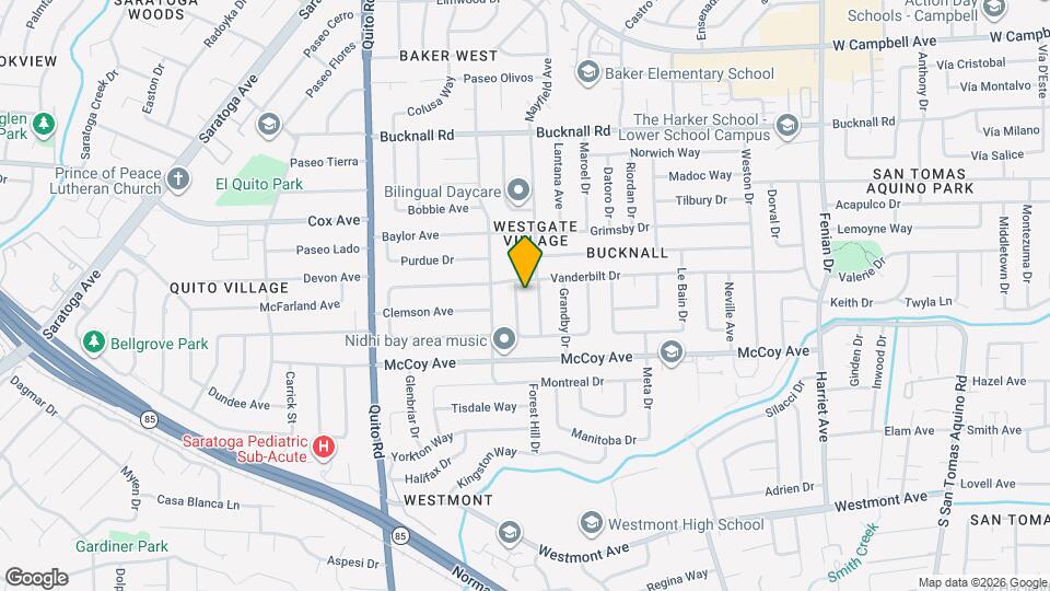 2424 Melville Way Map and Location Details