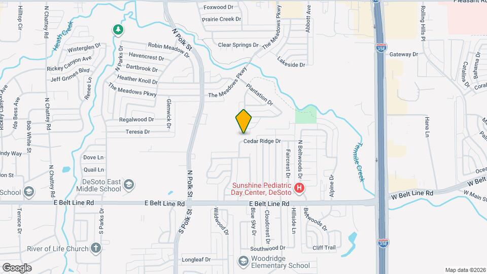 921 Cedar Ridge Dr Map and Location Details